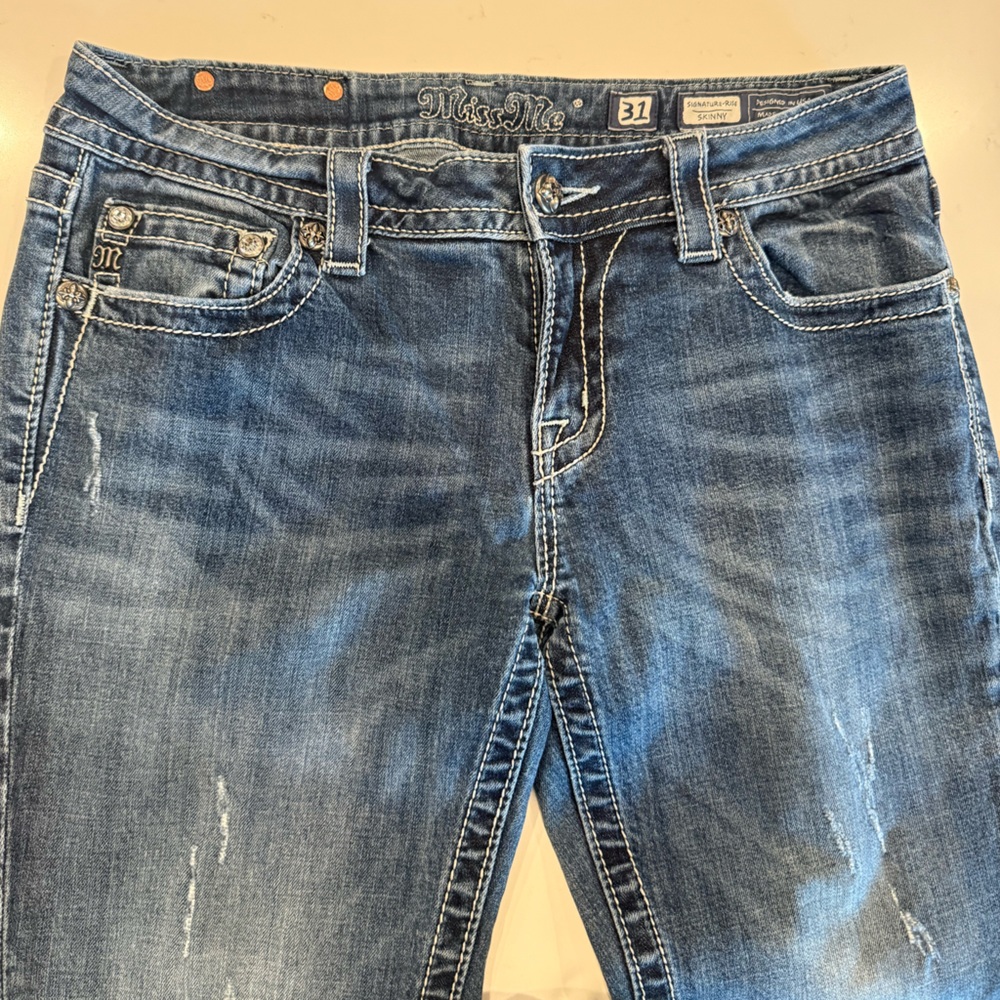 MISS ME Denim Size 31 Skinny Jeans Angel Wings
Cross Bradbury Crystal Pockets - Picture 3 of 11